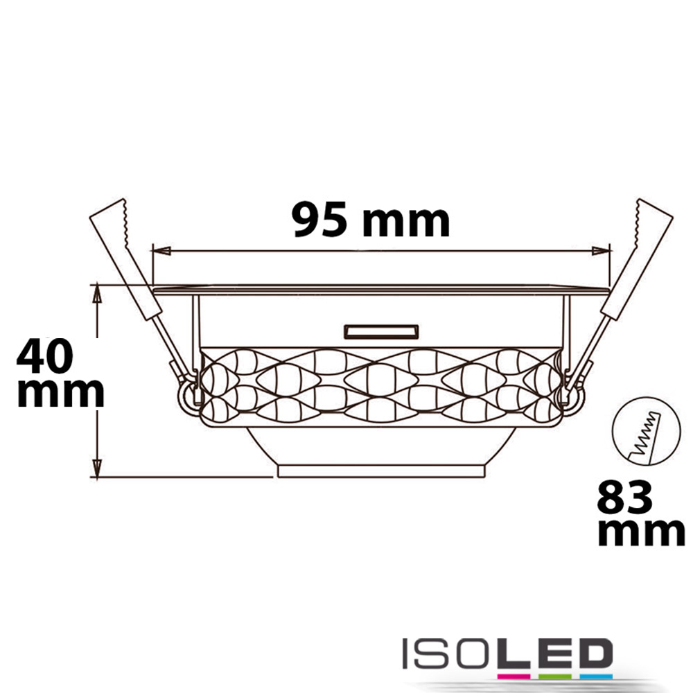 ISOLED LED Einbaustrahler asymmetrisch COB Pic_2