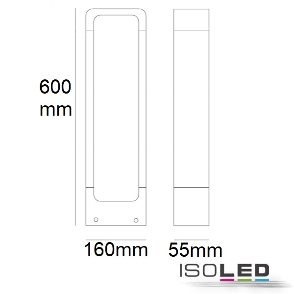 ISOLED LED Wegeleuchte Poller-2, 60cm Pic_3