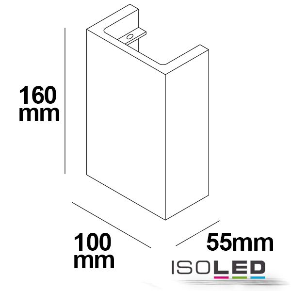 ISOLED LED Gips-Wandleuchte 2x3W, UP&DOWN Pic_2