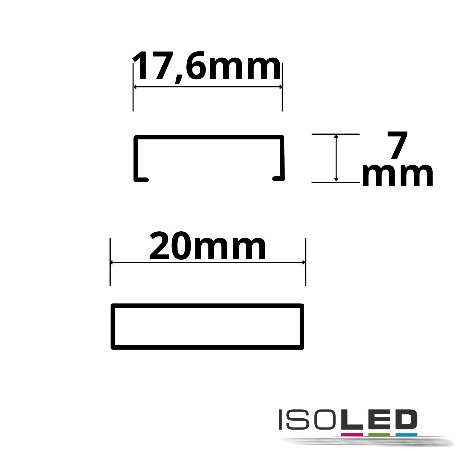 ISOLED Montageklammer schwarz Pic_1