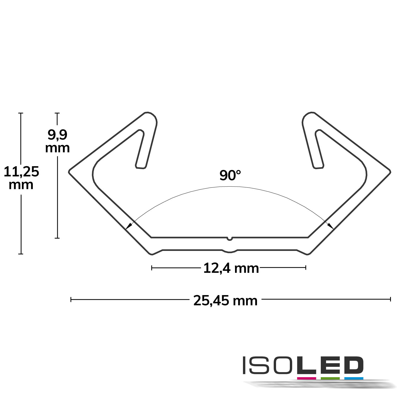 ISOLED LED Eckprofil CORNER11n Aluminium Pic_1