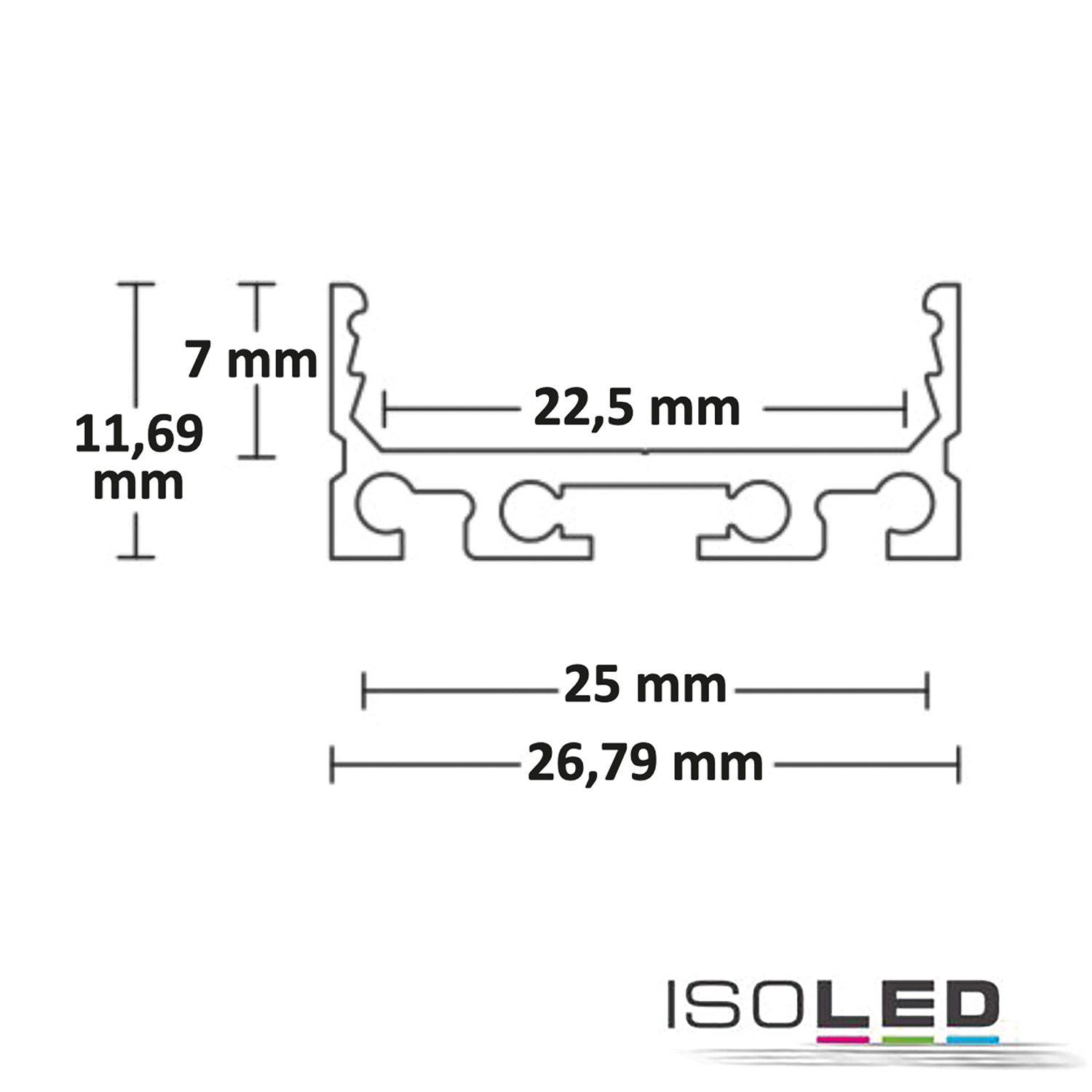 ISOLED LED Aufbauprofil SURF24 FLAT V1 Pic_2