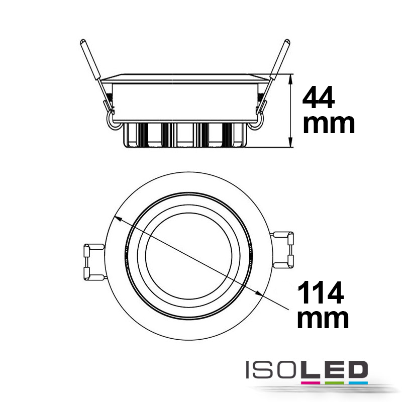 ISOLED LED Einbaustrahler COB, weiß Pic_2