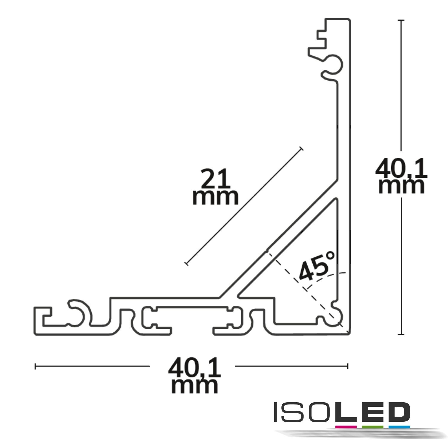 ISOLED LED Eckprofil CORNER20n Aluminium Pic_2