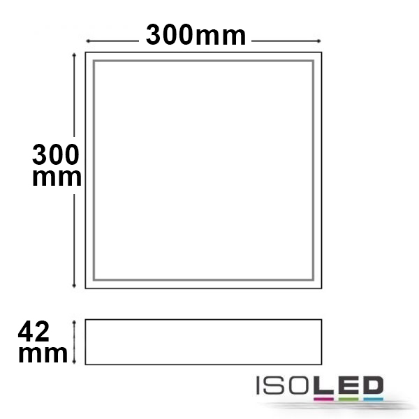 ISOLED LED Deckenleuchte PRO schwarz, 30W Pic_1