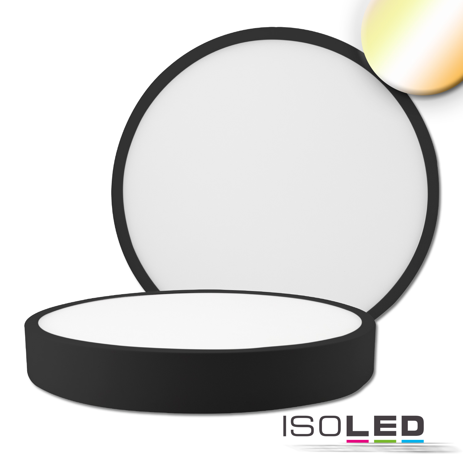 ISOLED LED Deckenleuchte PRO schwarz, 30W Pic_1
