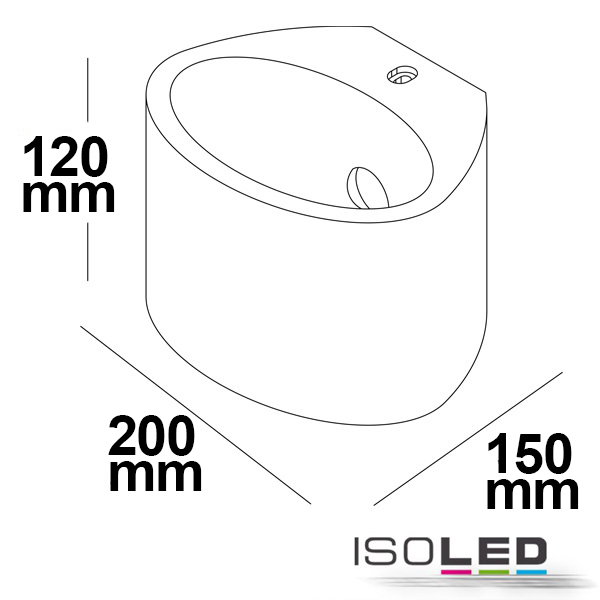 ISOLED Gips-Wandleuchte G9, oval Pic_2