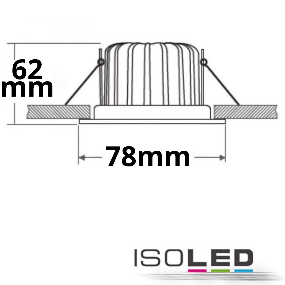 ISOLED LED Einbaustrahler Sys-68 MiniAMP Pic_3
