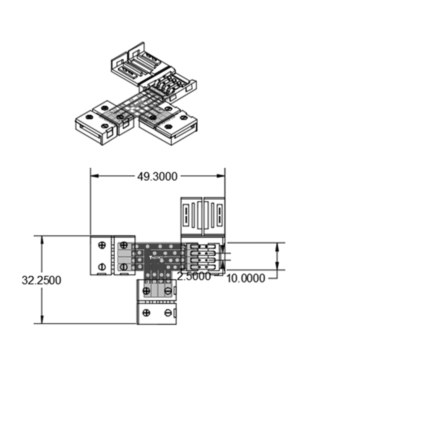ISOLED Clip-T-Verbinder (max. 5A) für 4-pol. Pic_1