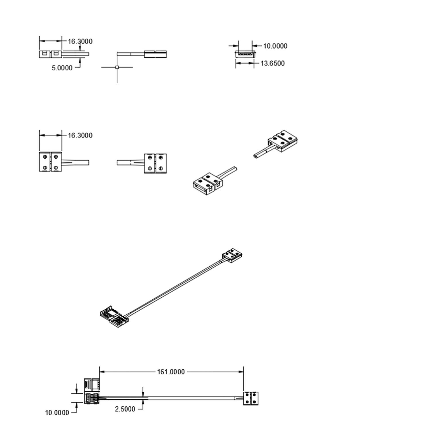 ISOLED Clip-Verbinder mit Kabel (max. 5A) Pic_1