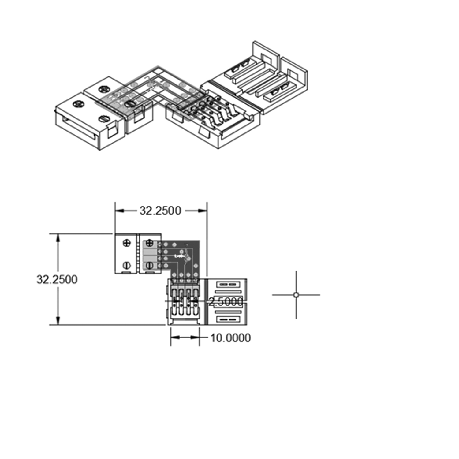 ISOLED Clip-Eck-Verbinder (max. 5A) für 4-pol. Pic_1