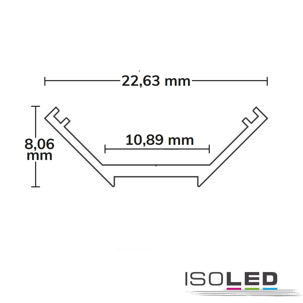 ISOLED LED Eckprofil CORNER10 SLIM Aluminium Pic_1
