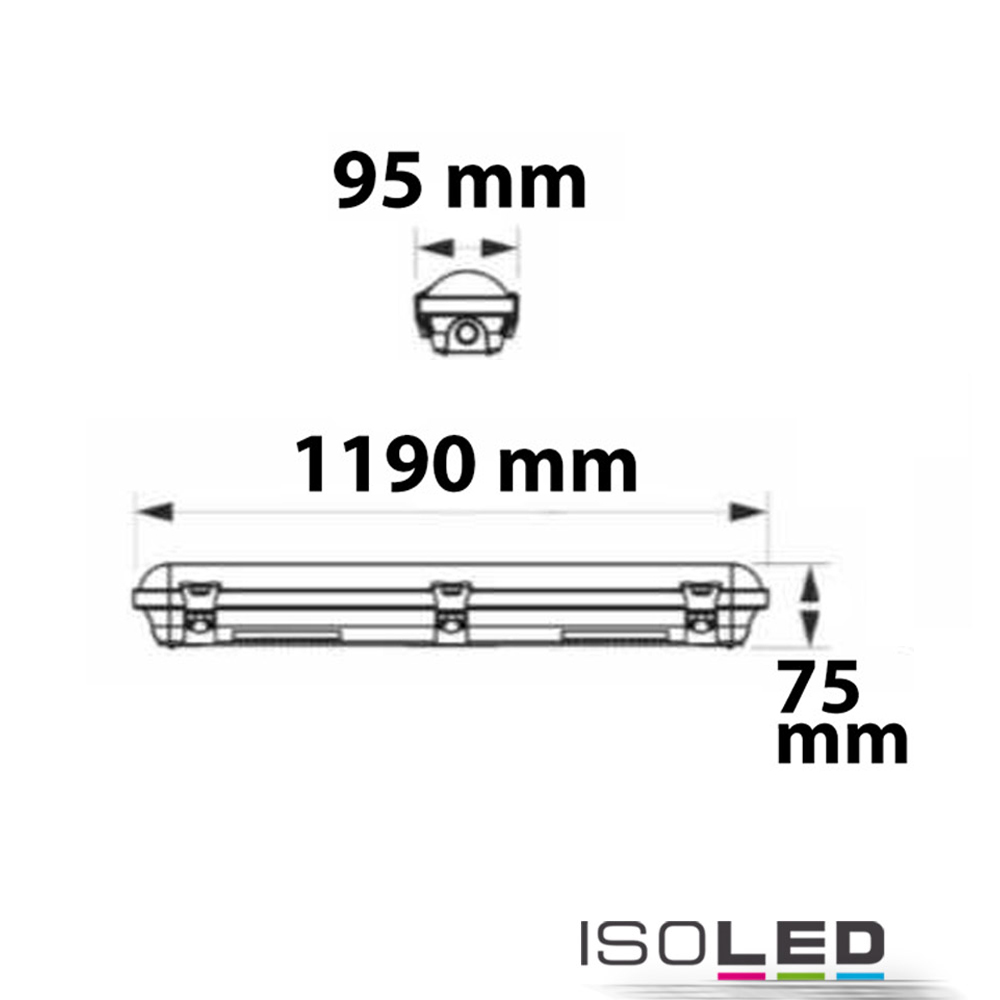 ISOLED LED Wannenleuchte 120cm Pic_1