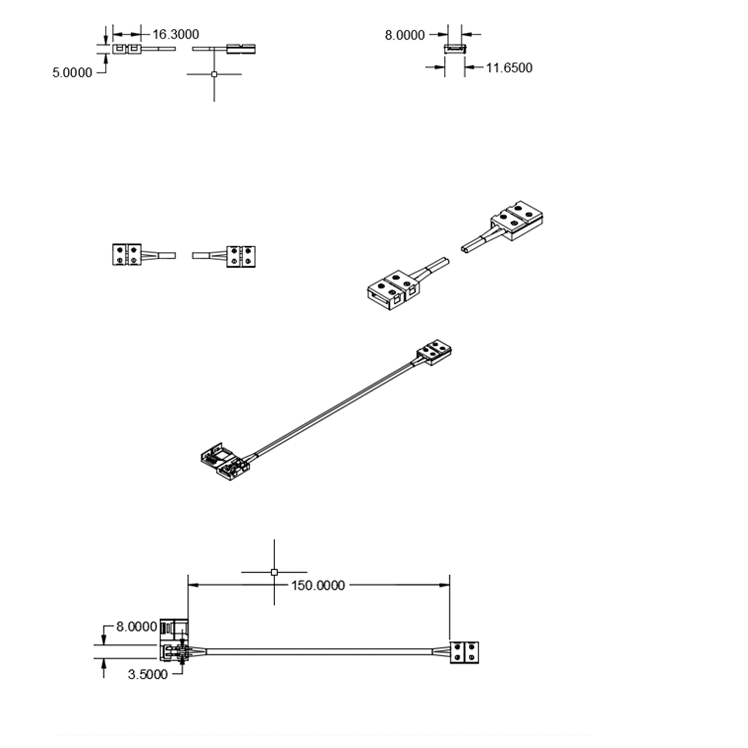 ISOLED Clip-Verbinder mit Kabel (max. 5A) Pic_1