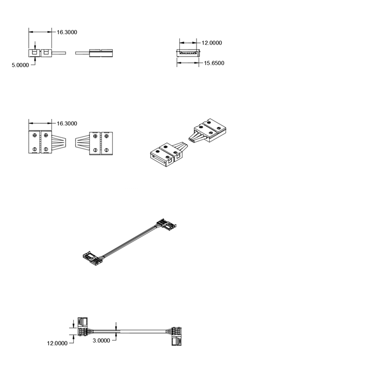 ISOLED Clip-Verbinder mit Kabel (max. 5A) Pic_1