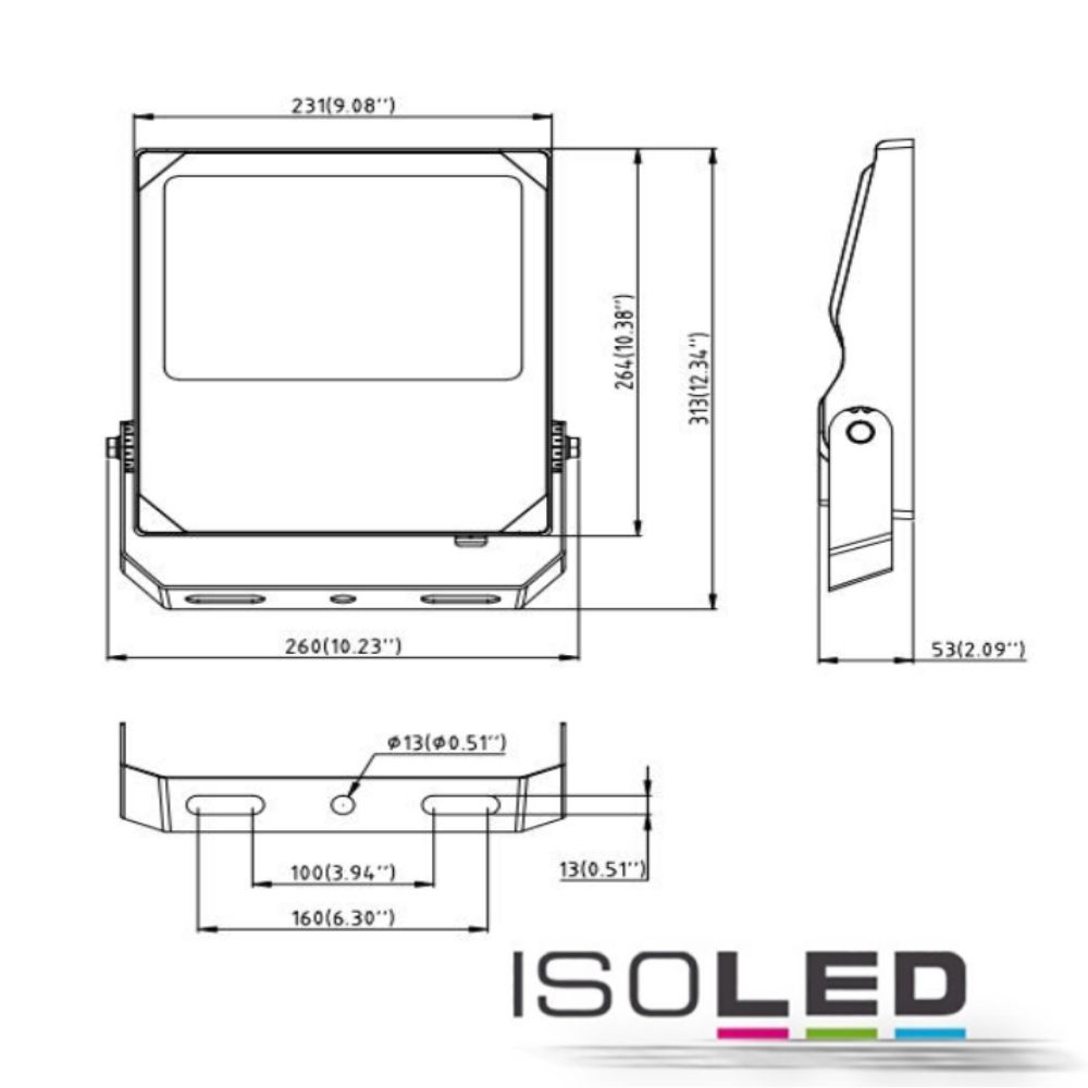 ISOLED LED Fluter HEQ 100W, 110° Pic_3