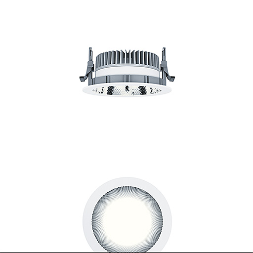 ZUMTOBEL GROUP DEUTSCHLAND PANOS EVO R150L 9W 830 LDO FAL WH Pic_1