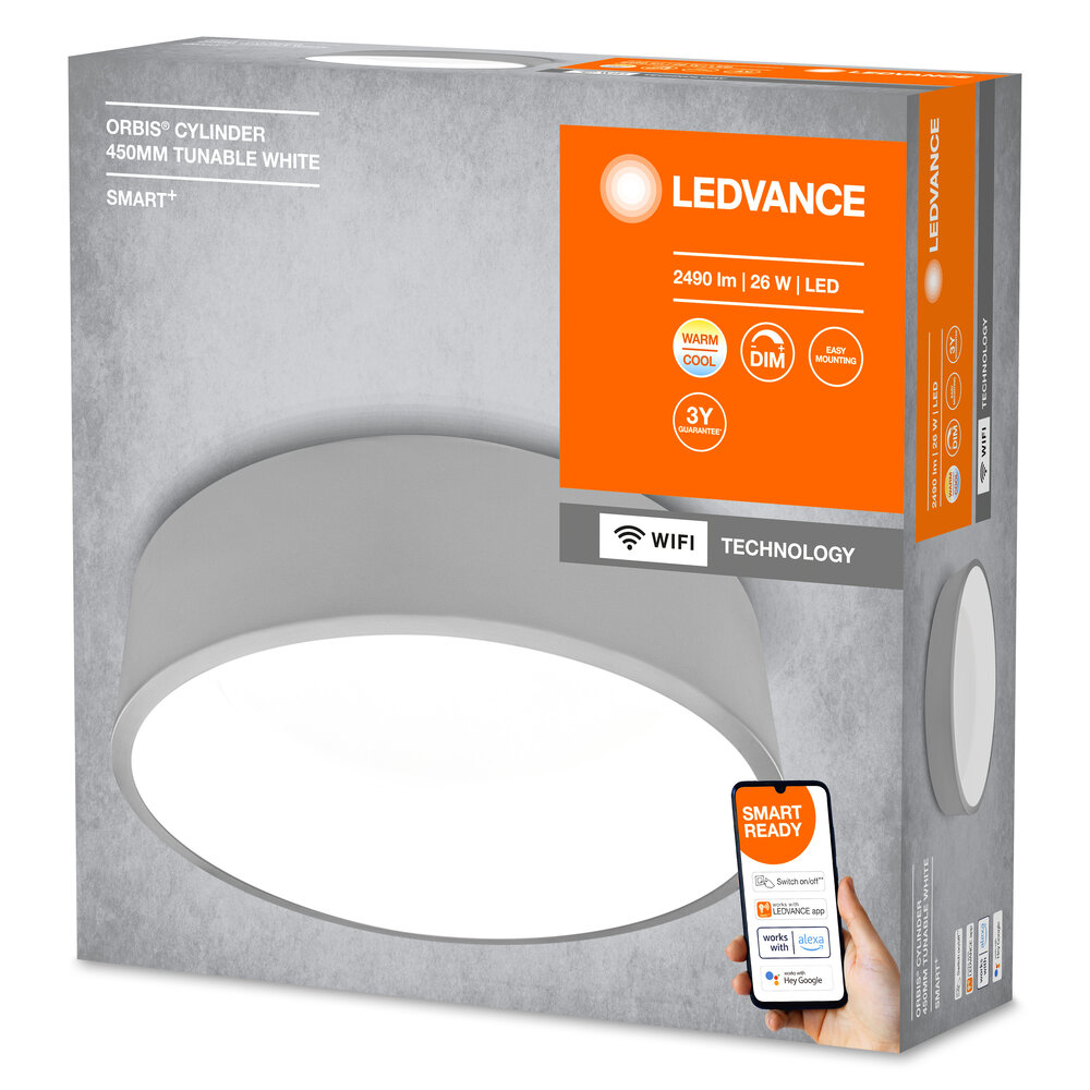 Ledvance SMART+ Wifi Orbis Cylinder Gray 450mm TW Pic_2