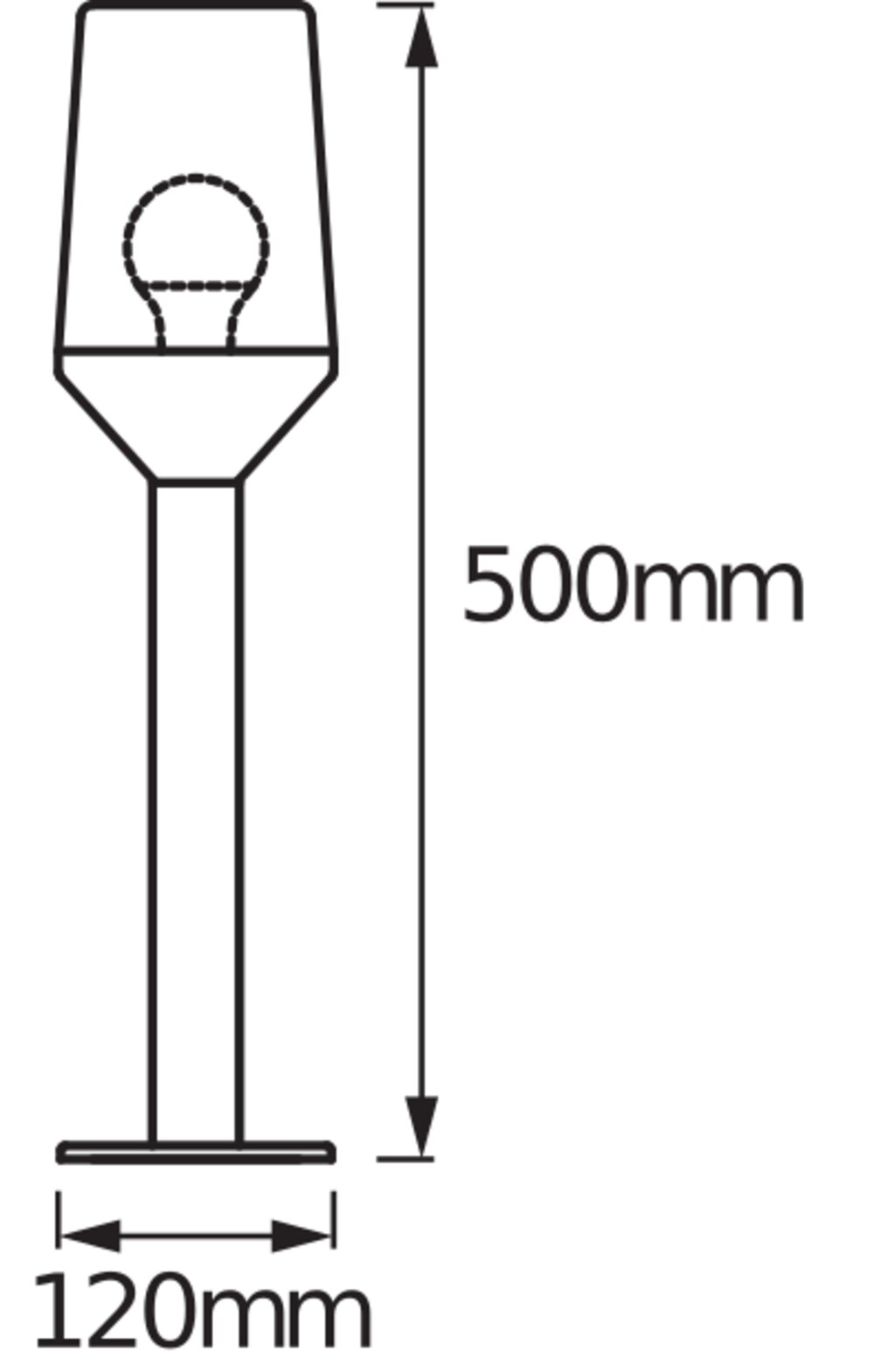 LEDVANCE GMBH ENDURA Classic Calice 50 cm Post E27 Pic_2