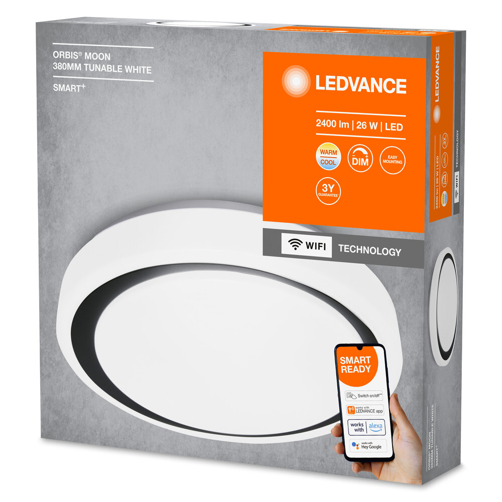 Ledvance SMART + Wifi Orbis Moon Black 380mm TW Pic_3