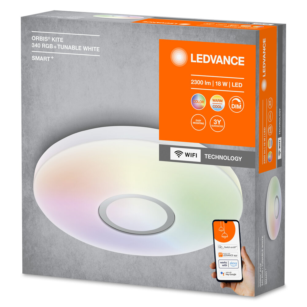 Ledvance SMART+ Wifi Orbis Kite White 340mm RGB + TW Pic_2