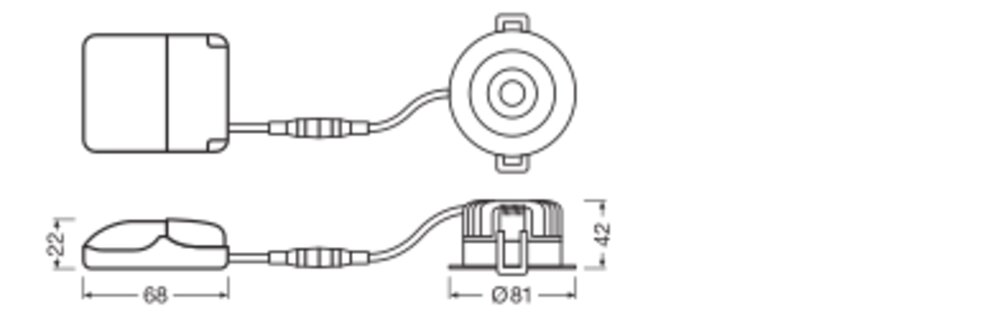 Ledvance SP FP FIX P 8W 927 PS DIM IP65 BK Pic_5