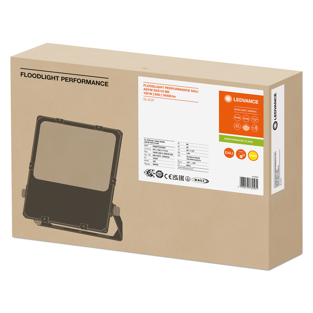 LEDVANCE GMBH FL PFM DA ASYM 55X110 150W 3000K BK Pic_3