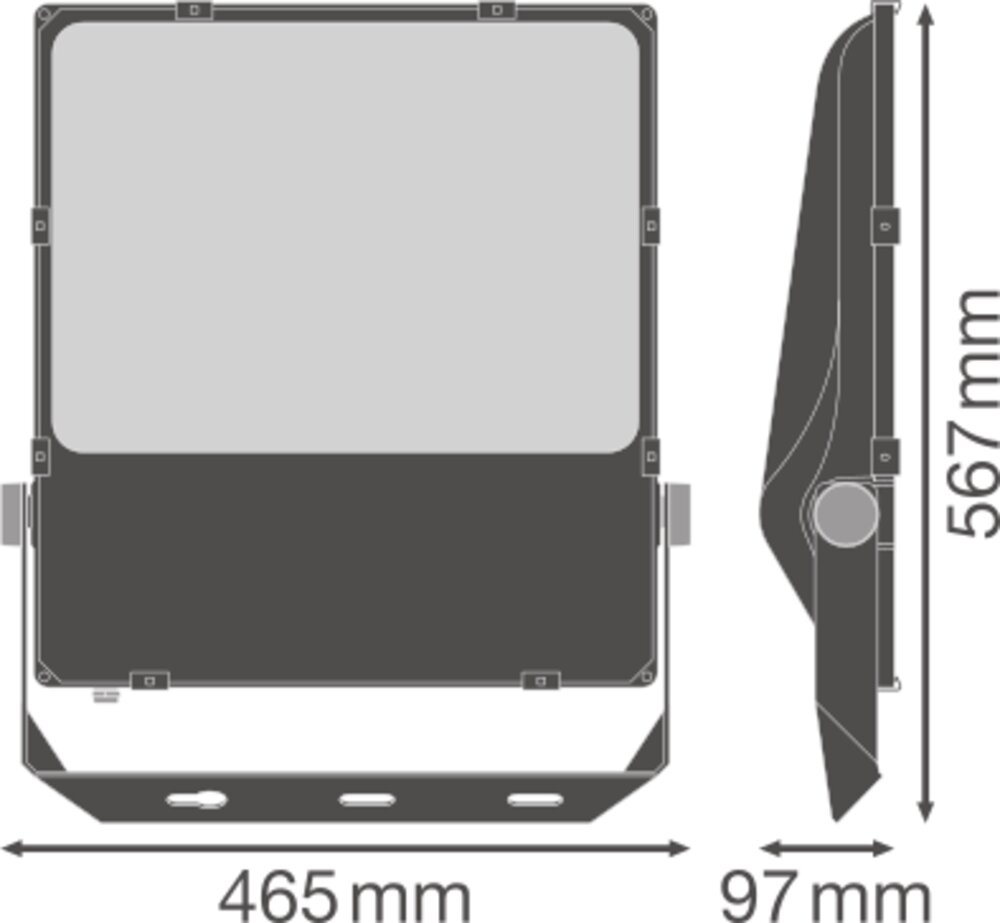 LEDVANCE GMBH FL PFM DA ASYM 55X110 290W 3000K BK Pic_2
