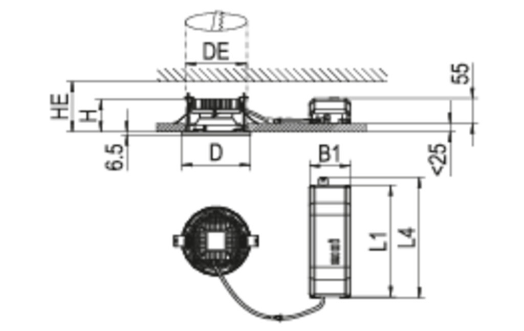 RIDI LEUCHTEN GMBH EDLR 150/2000-830 W-DA-EDS3 Pic_1