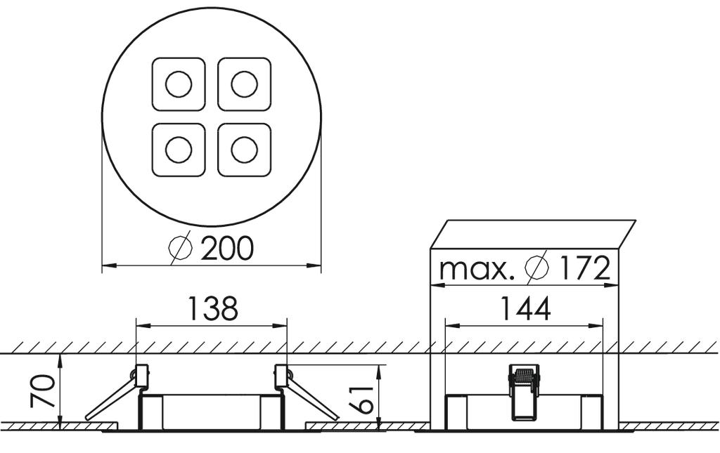 RIDI LEUCHTEN GMBH MIREFA-EDR-2X2 NDFWS840MRG0150 Pic_2