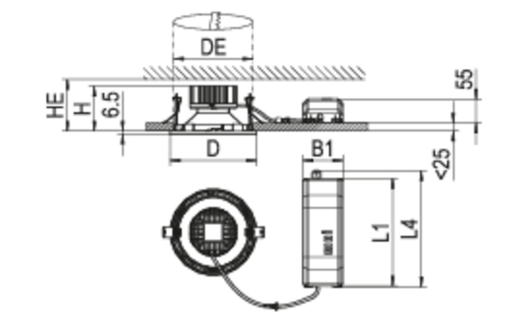 RIDI LEUCHTEN GMBH EDLR 195/2000-830 W-DALI Pic_1