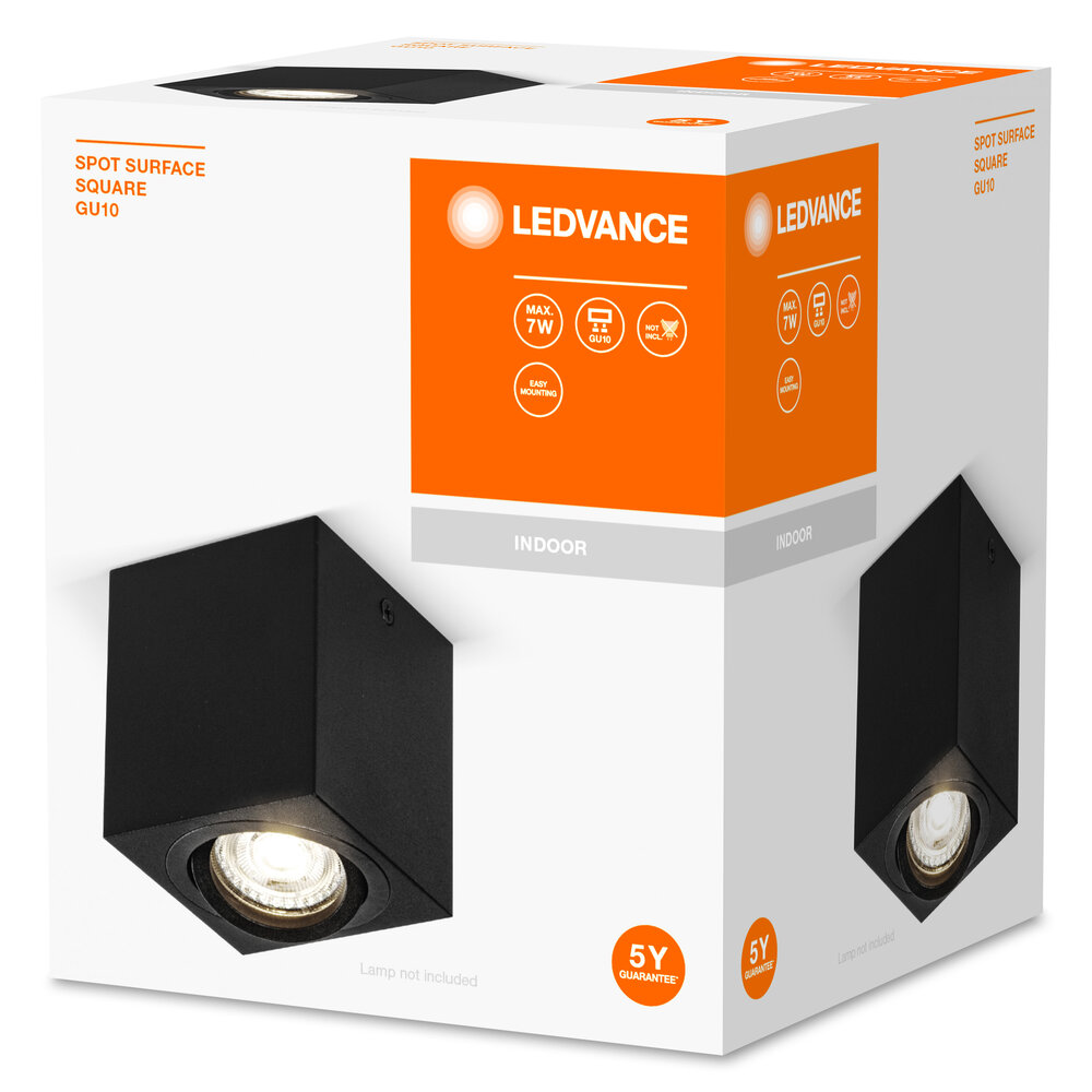 Ledvance Spot Surface Square GU10 Black Pic_3