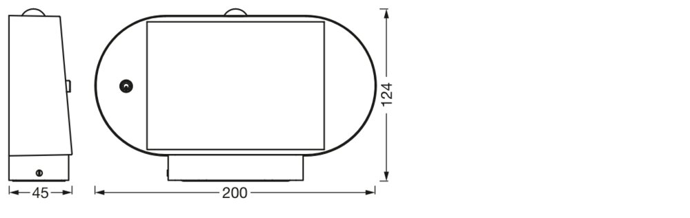 Ledvance ENDURA Style Solar Oval S Wall Sensor 4W 3000K Pic_2