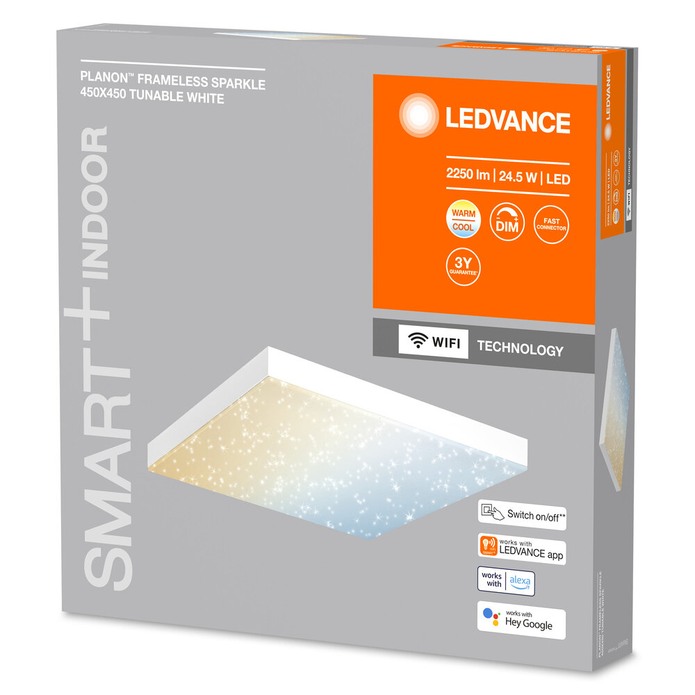 Ledvance SMART+ Wifi Planon Frameless Sparkle 450x450mm TW Pic_2