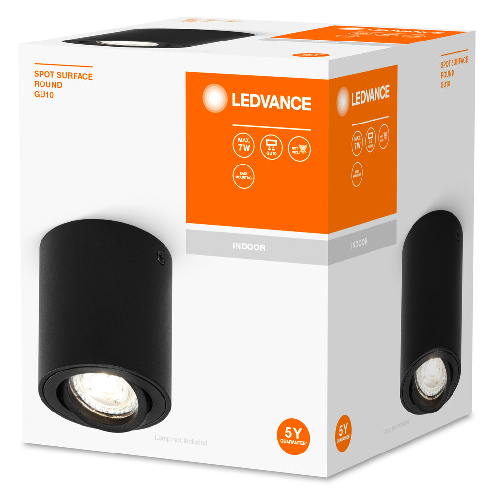 Ledvance Spot Surface Round GU10 Black Pic_3
