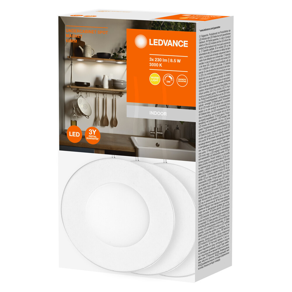 Ledvance Undercabinet Spot Magnet 75mm 8.5W 3000K Pic_2