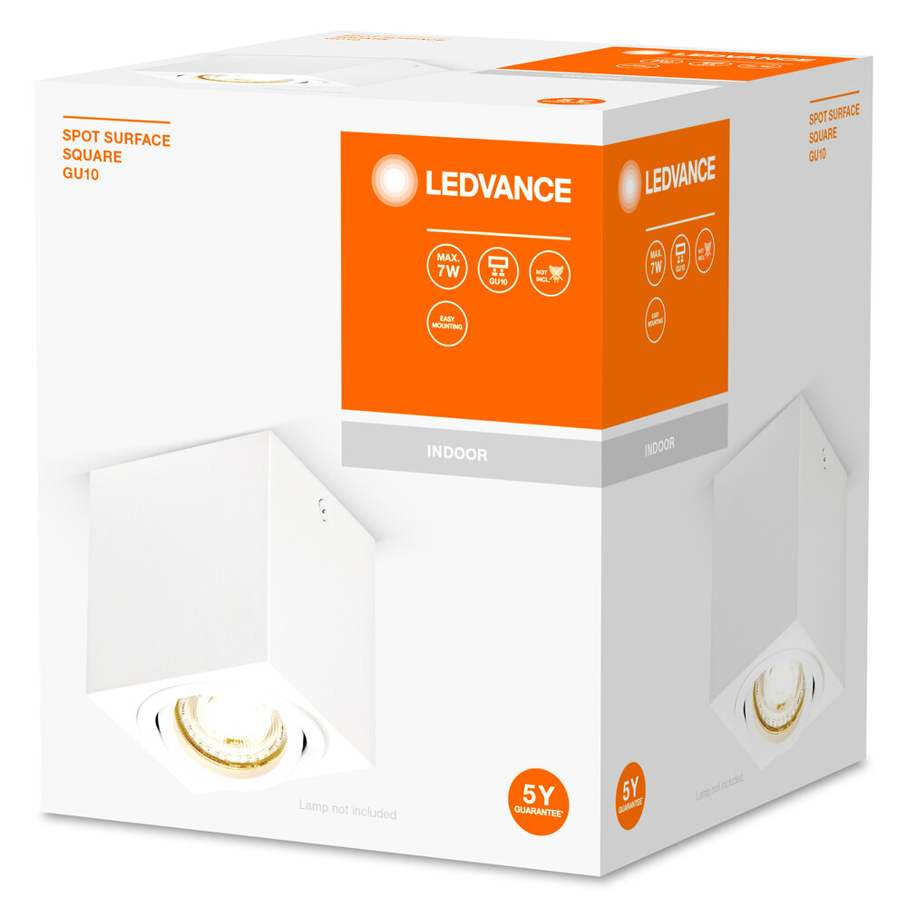 Ledvance Spot Surface Square GU10 White Pic_2