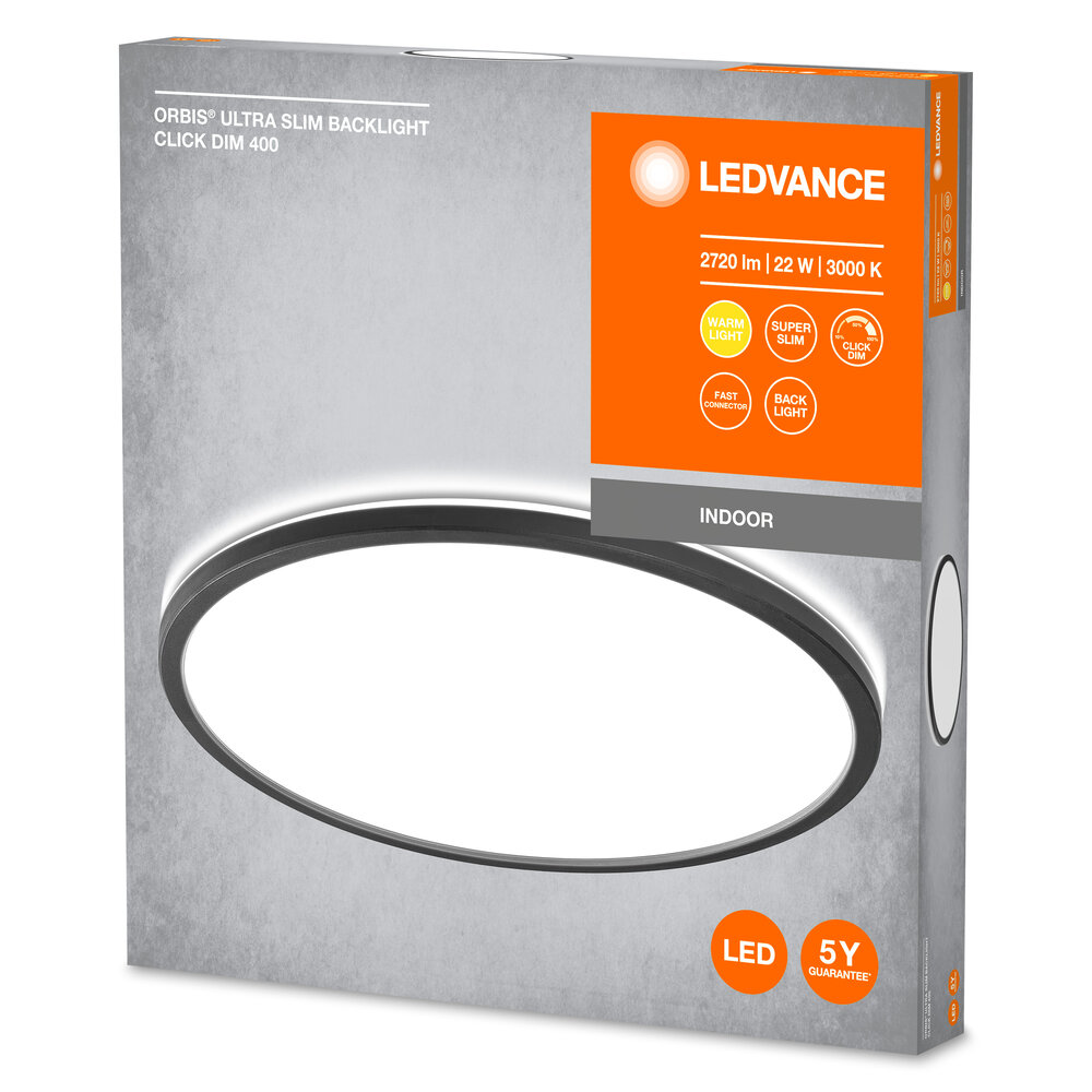 Ledvance Orbis Ultra Slim Backlight Click-Dim 400mm Black Pic_2
