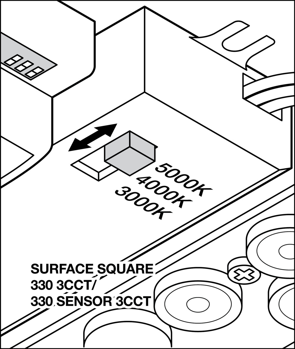Ledvance SF SQUARE 330 SEN V 24W 3CCT IP44 Pic_1