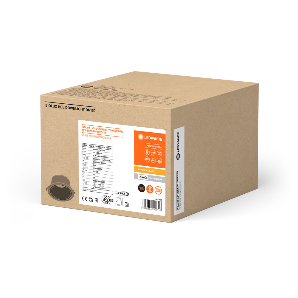 Ledvance BIOLUX HCL DL DN150 S 21W TW DALI Pic_1