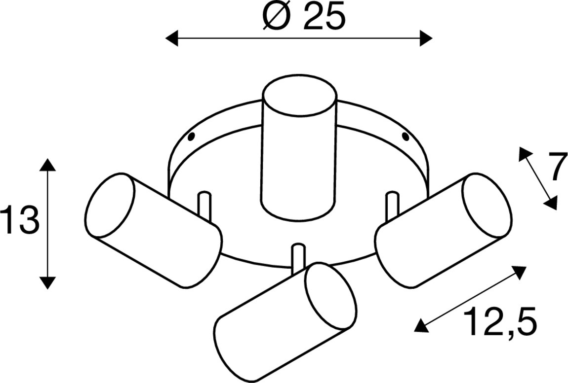 Slv ASTO TUBE CW quadruple GU10 weiß Pic_5