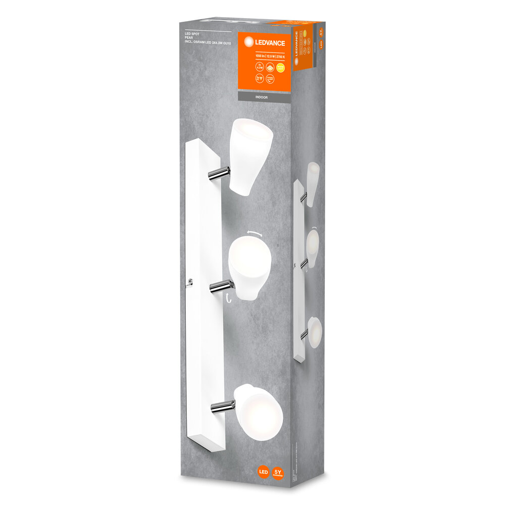 Ledvance LED Spot Pear 3 x 4.3 W 2700 K GU10 Pic_2