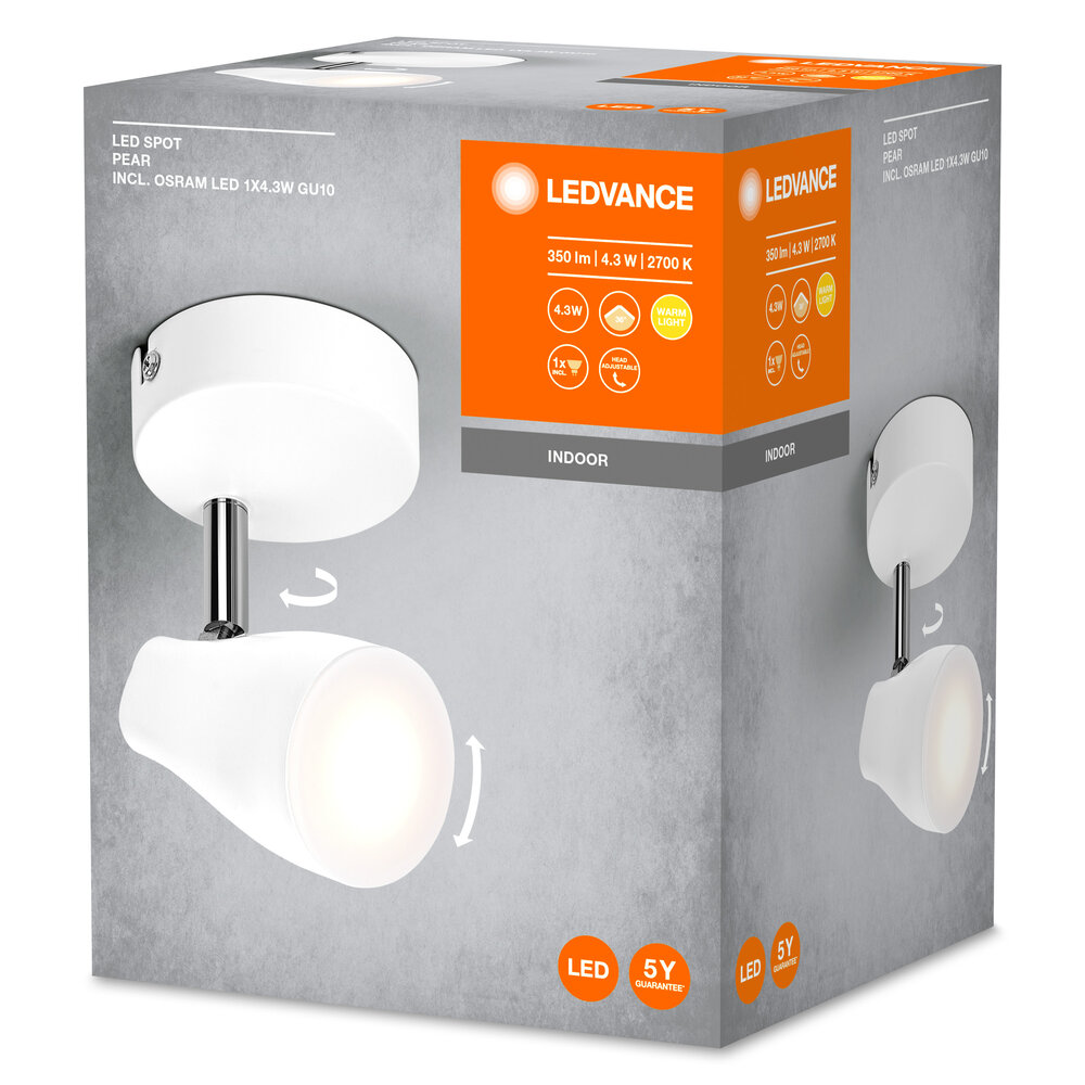 Ledvance LED Spot Pear 1 x 4.3W 2700 K GU10 Pic_2