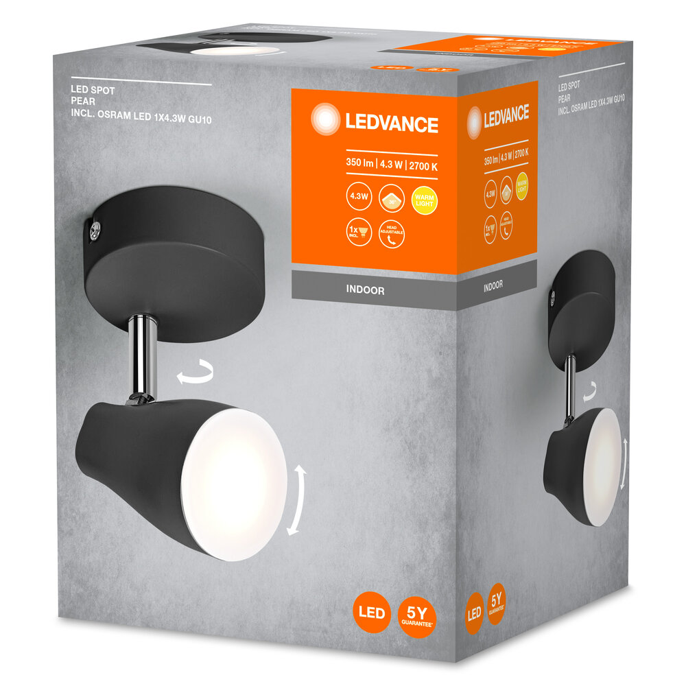 Ledvance LED Spot Pear 1 x 4.3W 2700K GU10 Pic_2
