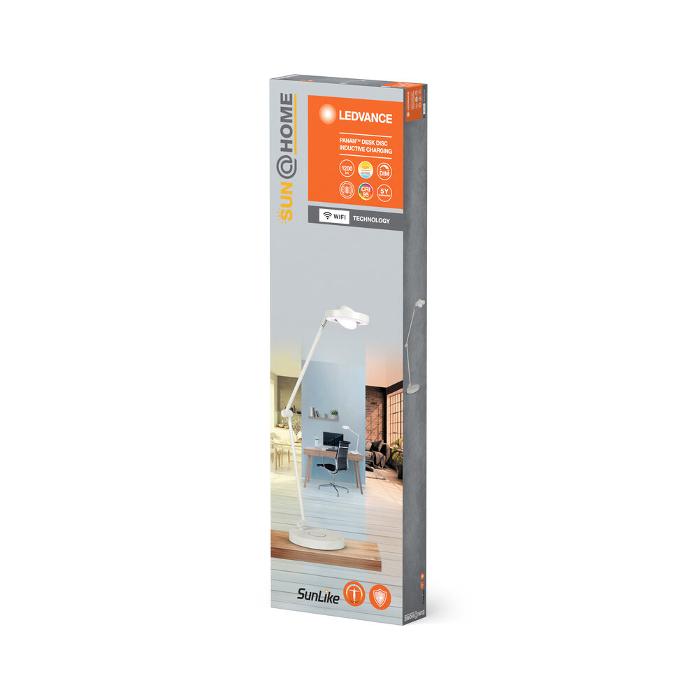 Ledvance Sun@Home Panan Desk Disc Inductive Charging White Pic_2