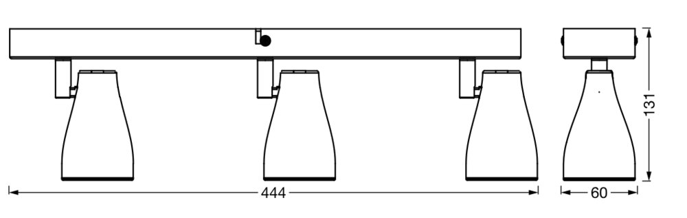 Ledvance LED Spot Pear 3 x 4.3W 2700K GU10 Pic_4