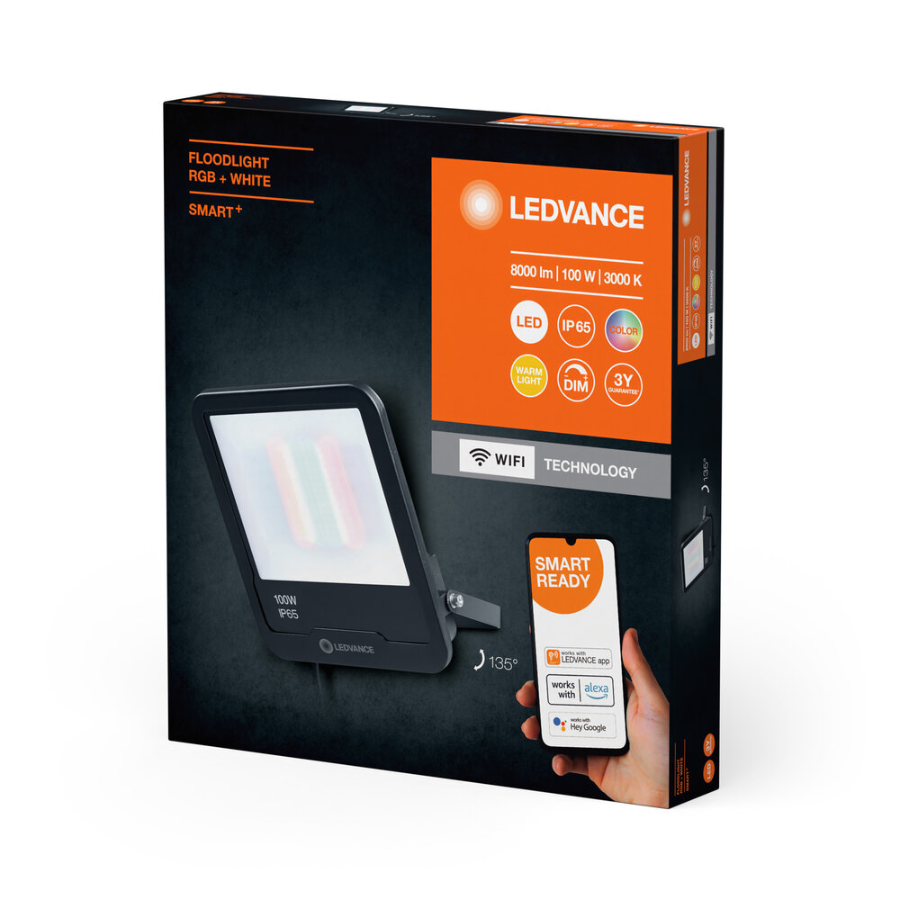 LEDVANCE GMBH SMART+ Wifi Floodlight 100W RGB+W Pic_2