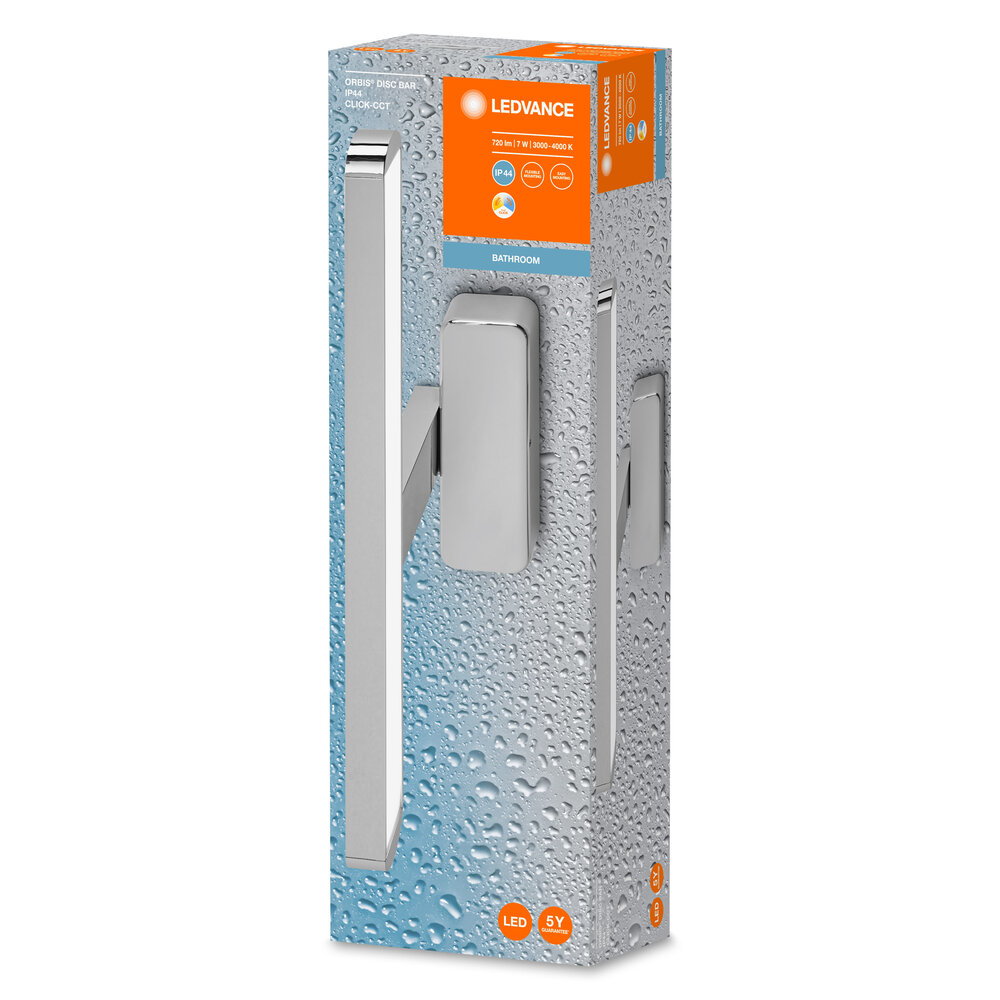 Ledvance LED Bathroom Mirror 400mm Chrome Click-CCT Pic_2