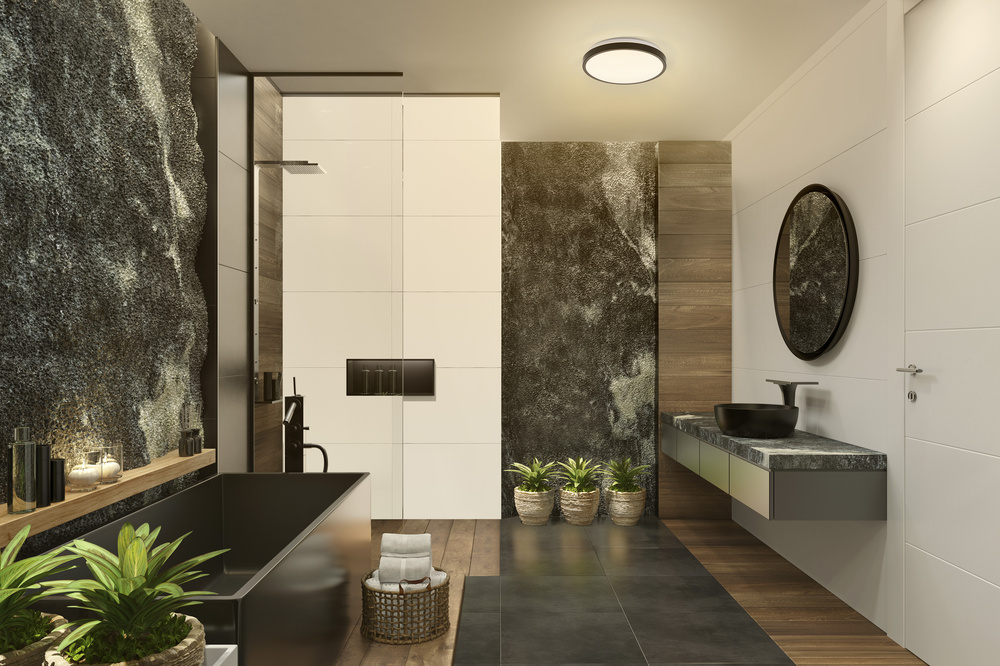 Ledvance LED Bathroom Ceiling 300mm Black Click-CCT Pic_1