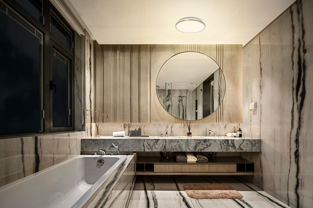 Ledvance LED Bathroom Ceiling 300mm Chrome Click-CCT Pic_1